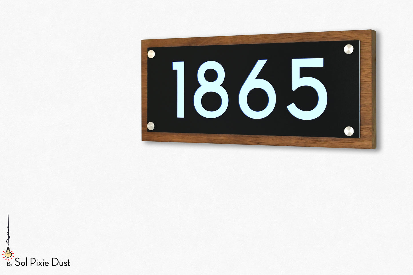 Wooden Illuminated Address Plaques