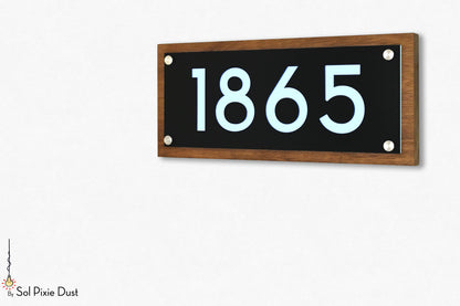 Wooden Illuminated Address Plaques