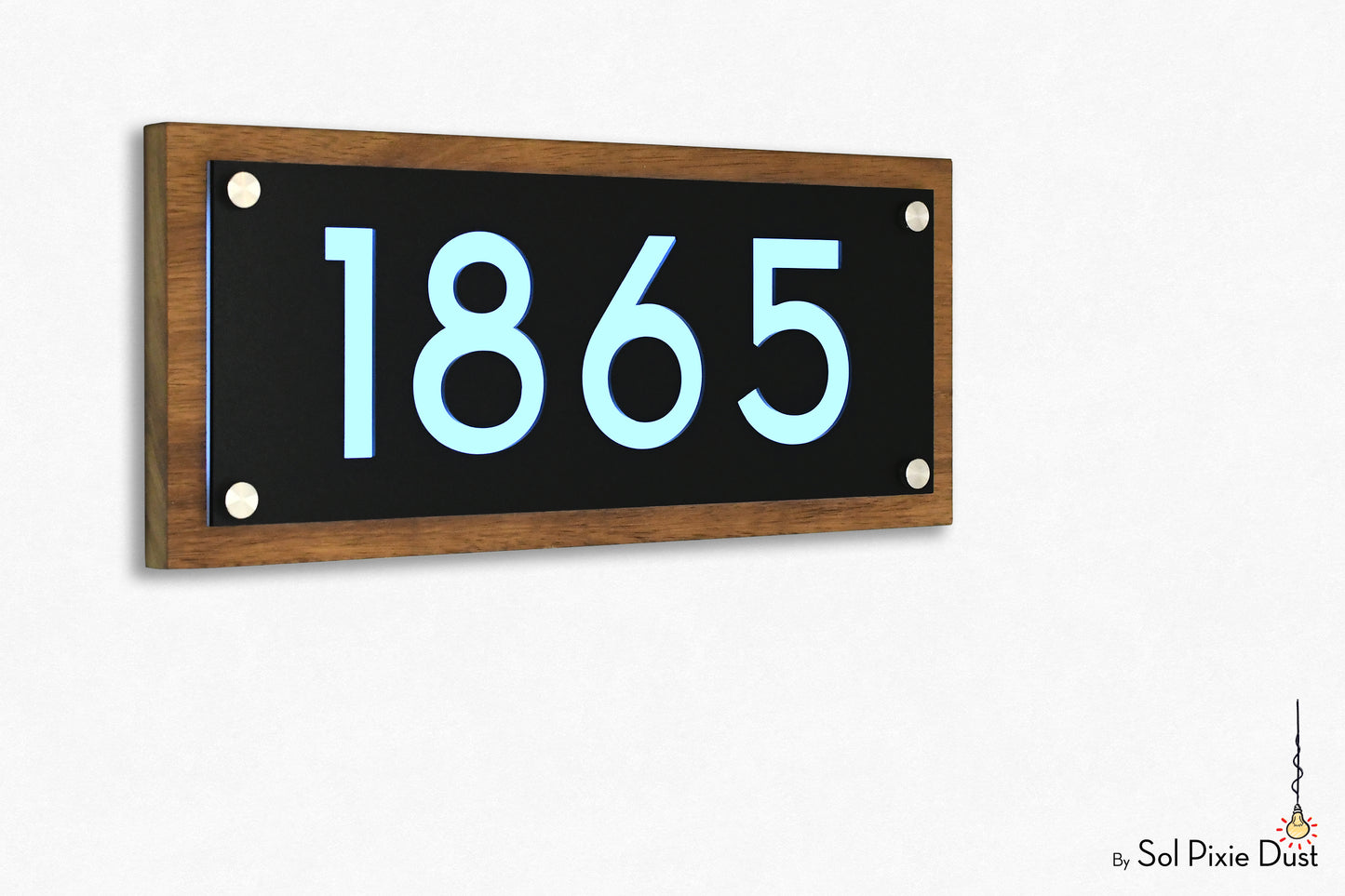 Wooden Illuminated Address Plaques