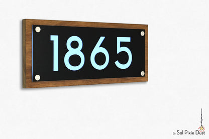 Wooden Illuminated Address Plaques