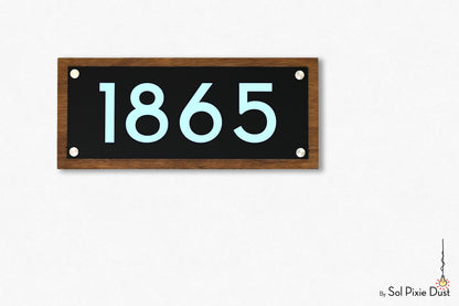 Wooden Illuminated Address Plaques