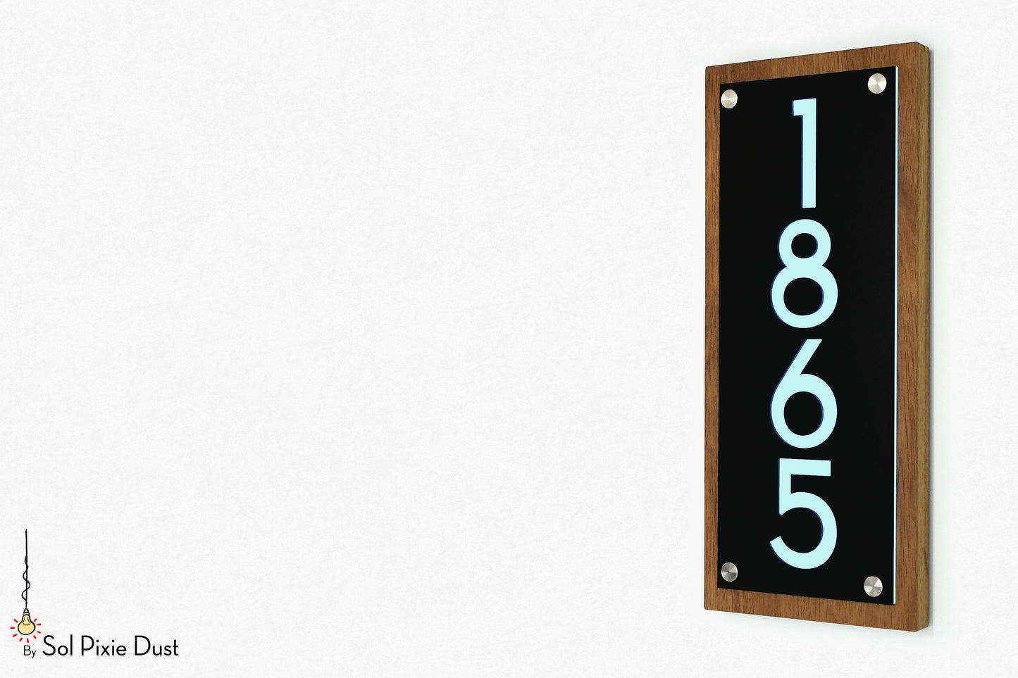 Wooden Illuminated Address Plaques