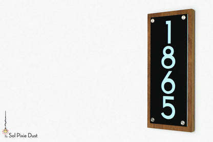Wooden Illuminated Address Plaques