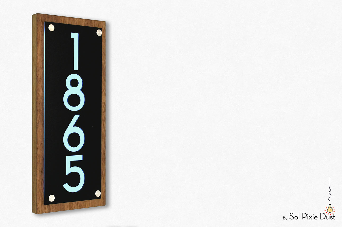 Wooden Illuminated Address Plaques