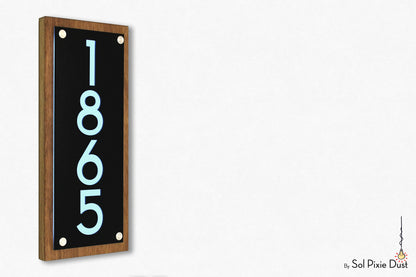Wooden Illuminated Address Plaques
