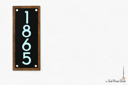 Wooden Illuminated Address Plaques