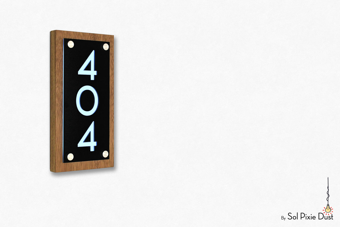 Wooden Illuminated Address Plaques