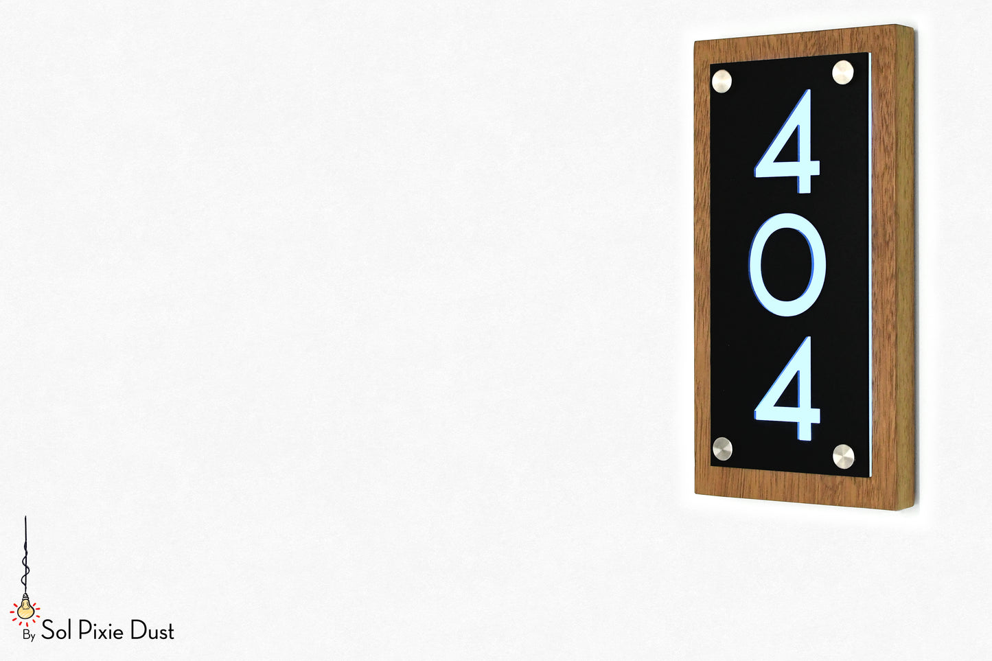 Wooden Illuminated Address Plaques