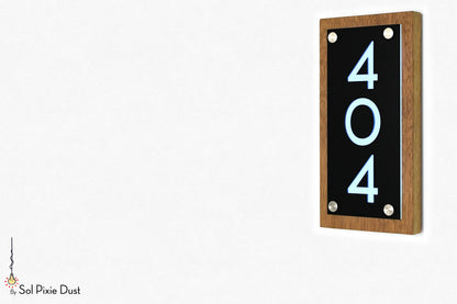 Wooden Illuminated Address Plaques