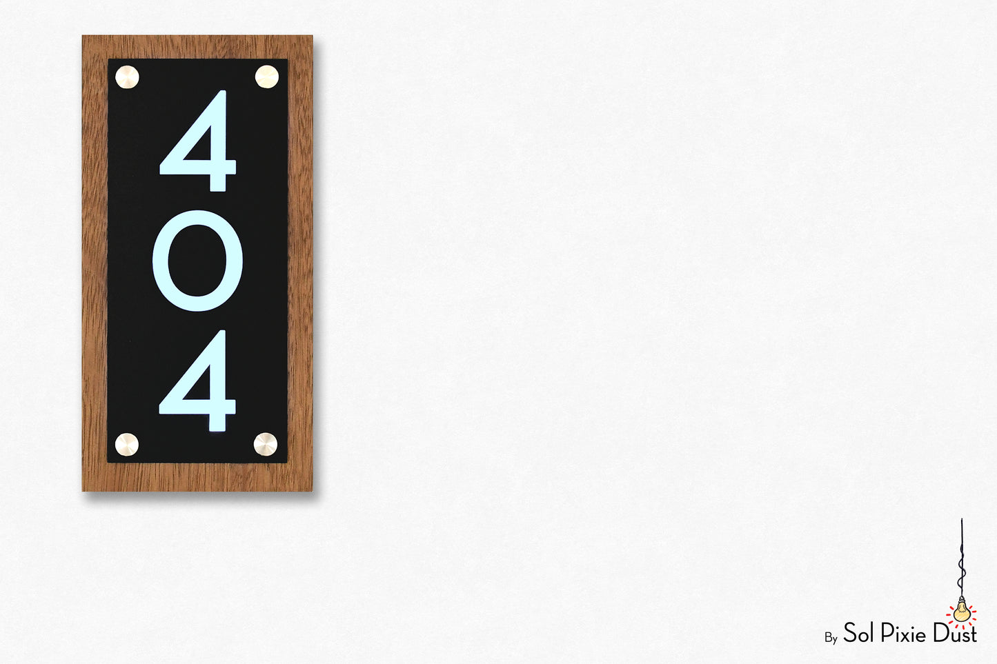 Wooden Illuminated Address Plaques