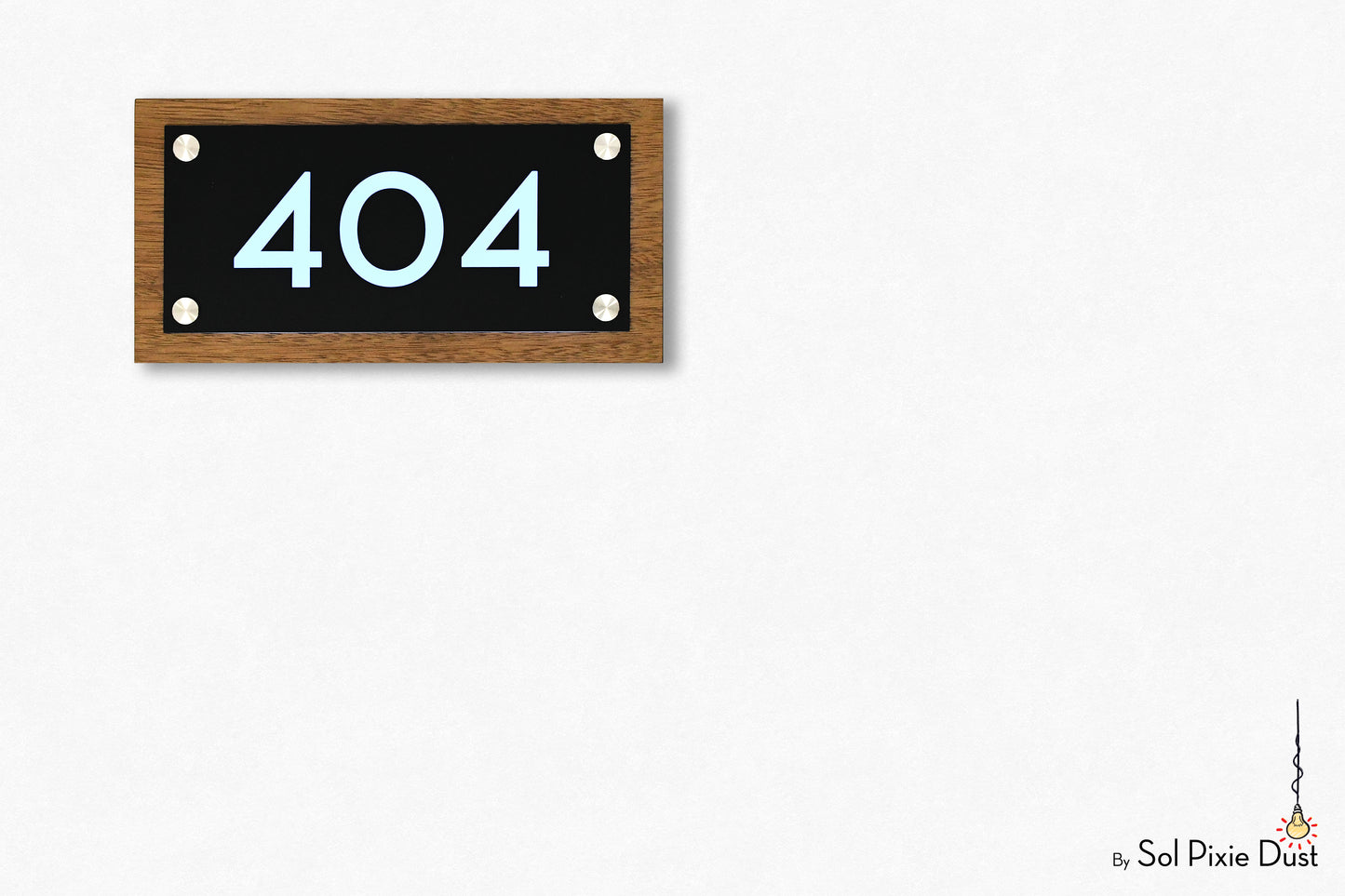 Wooden Illuminated Address Plaques