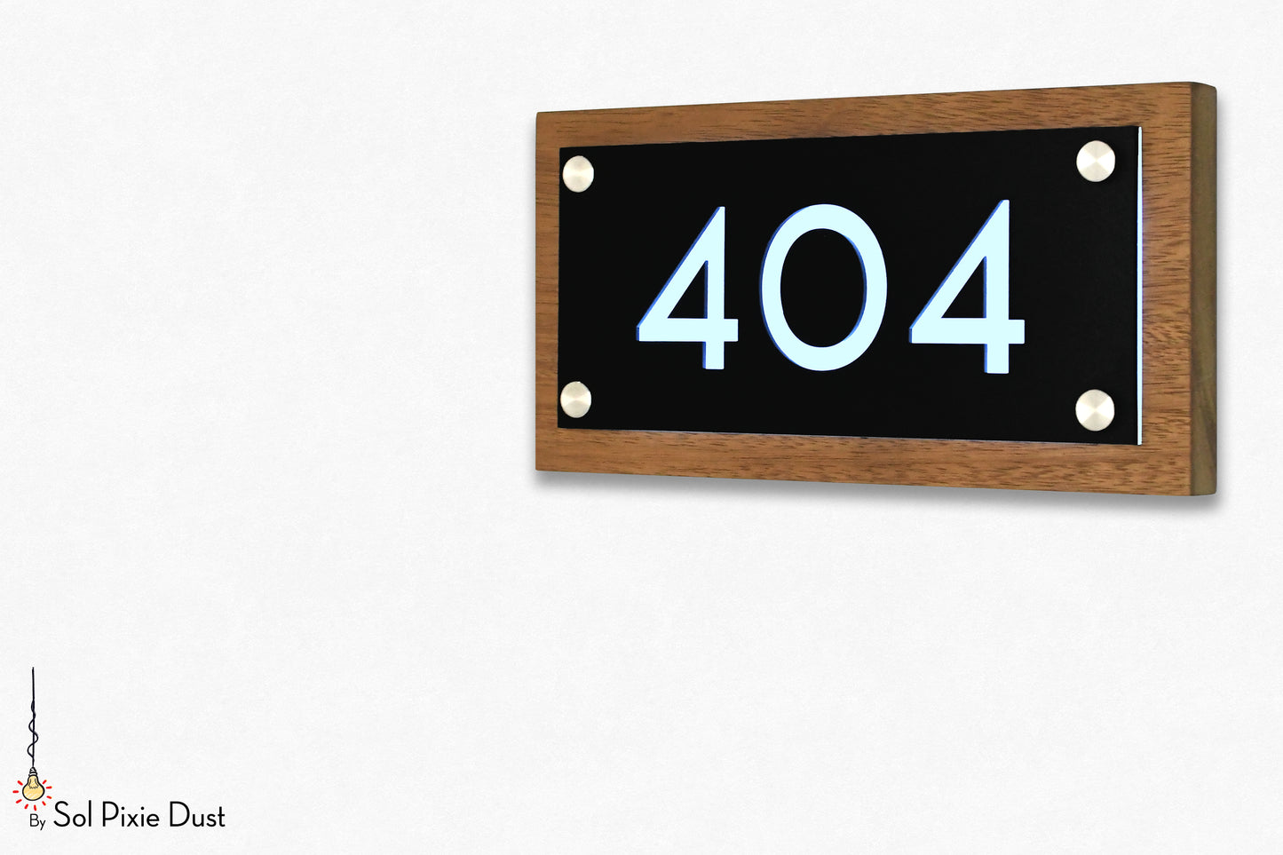 Wooden Illuminated Address Plaques