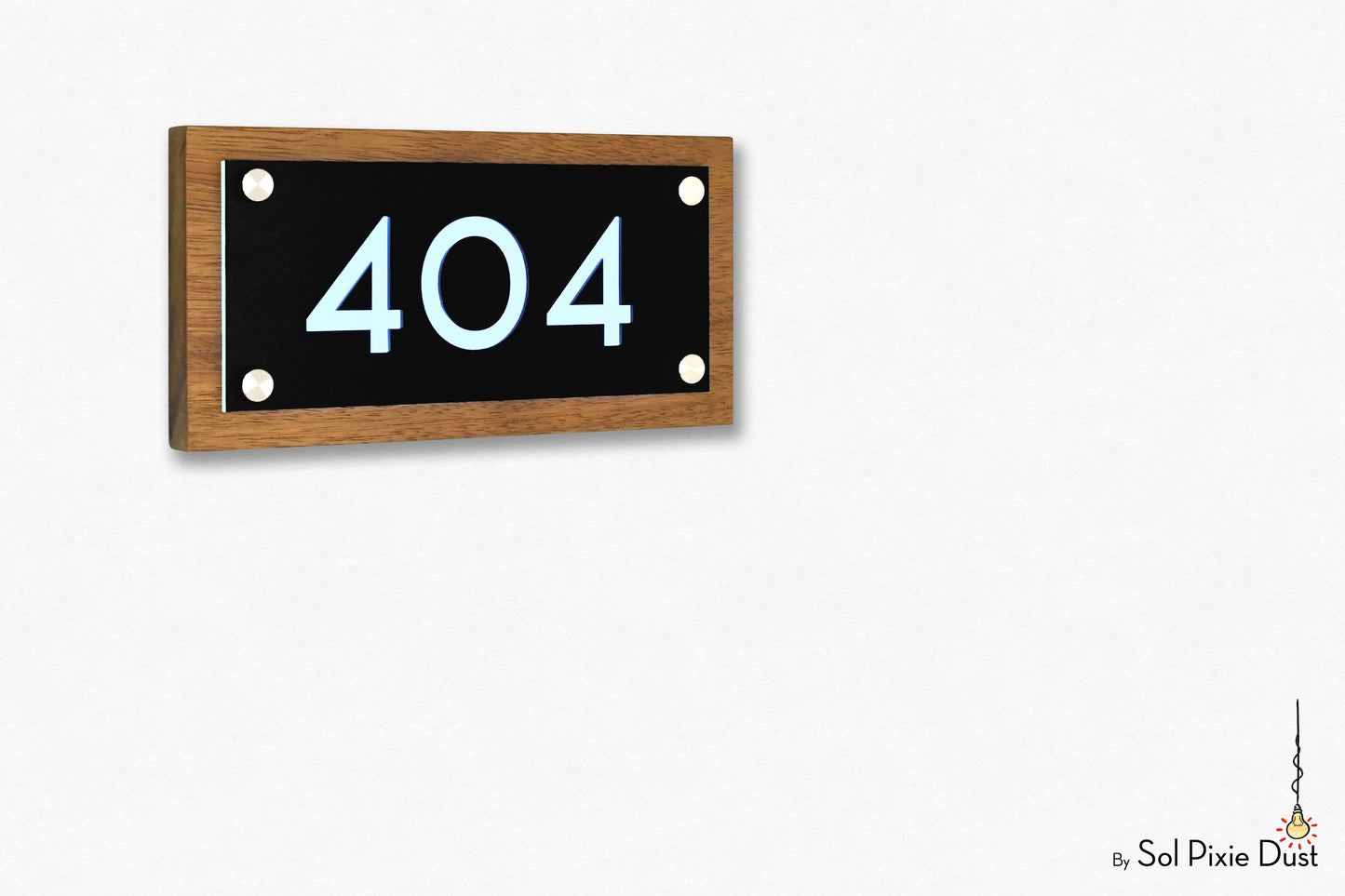 Wooden Illuminated Address Plaques