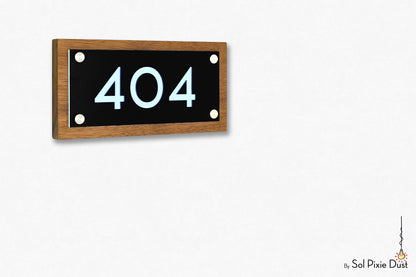 Wooden Illuminated Address Plaques