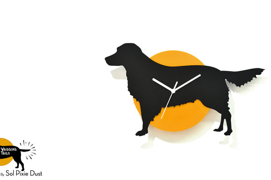 Labrador Retriever Hair Wagging Tail Wall Clock