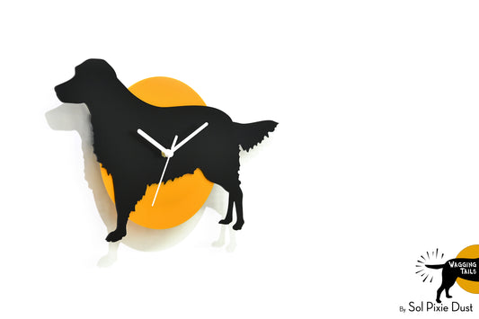 Labrador Retriever Hair Wagging Tail Wall Clock