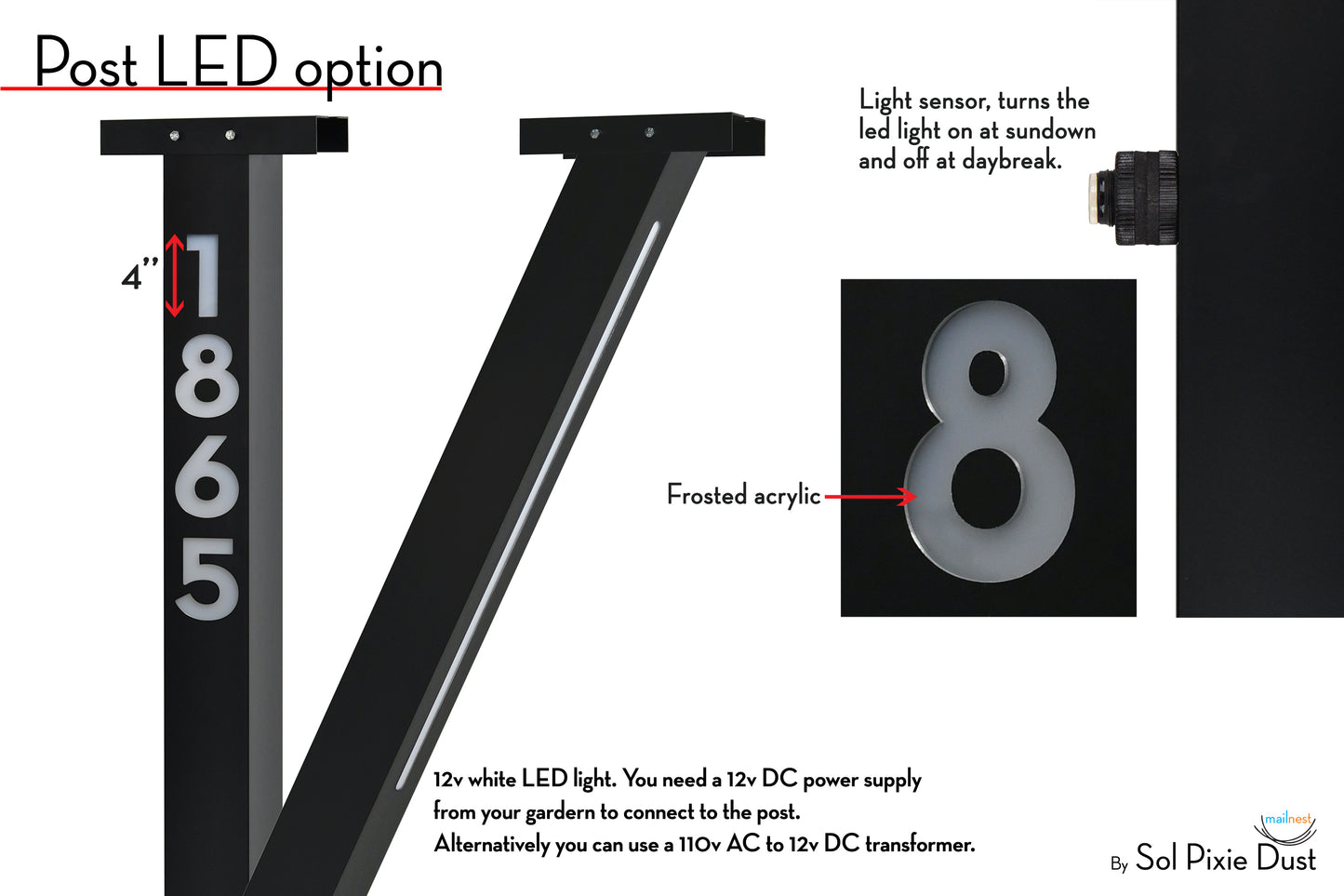 Modern Post Mounted Mailbox  - Contemporary Post Mounted Mailbox Type 4XL