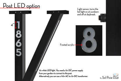 Modern Post Mounted Mailbox  - Contemporary Post Mounted Mailbox Type 4XL