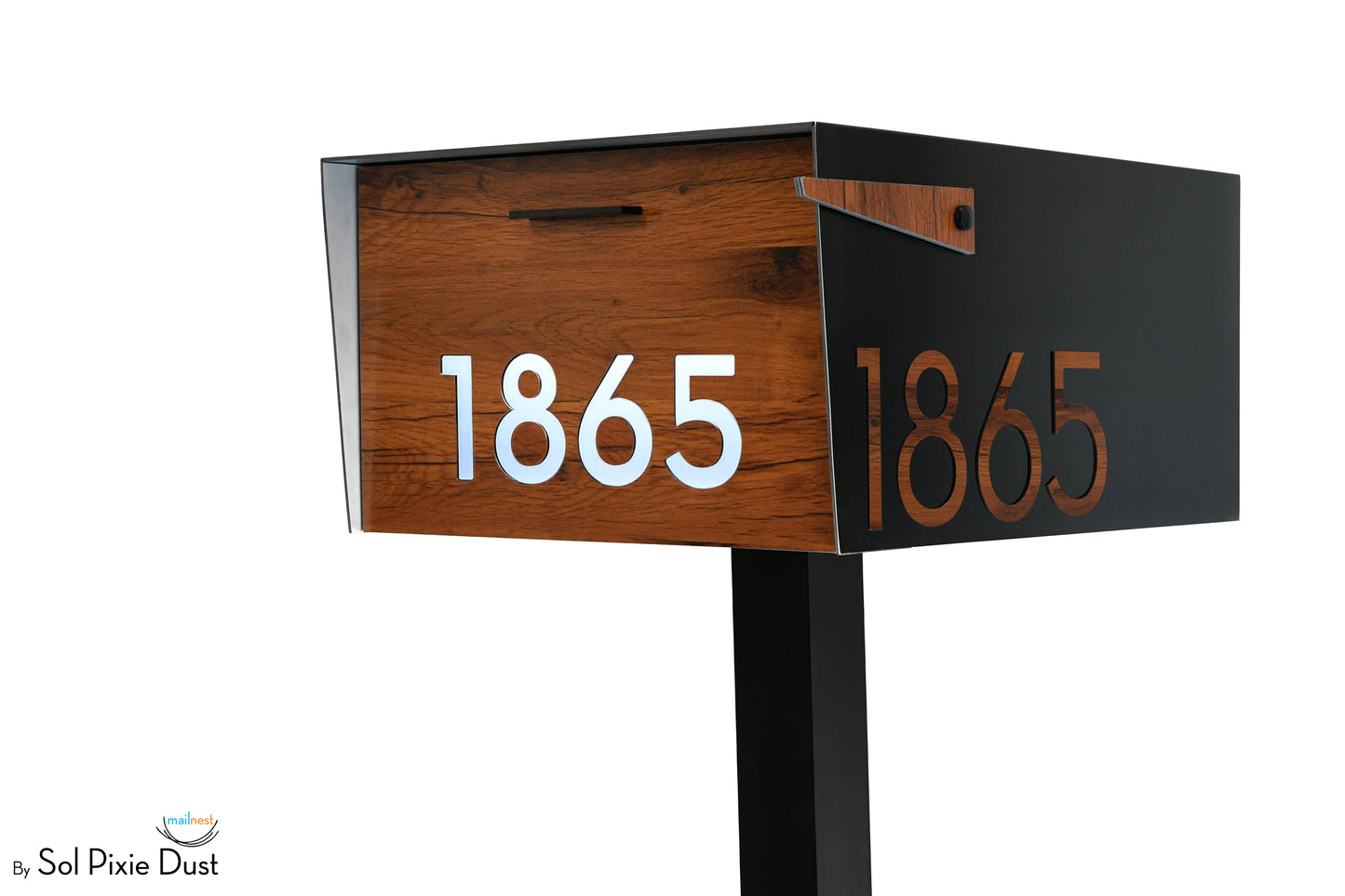 Modern Post Mounted Mailbox  - Contemporary Post Mounted Mailbox Type 4XL