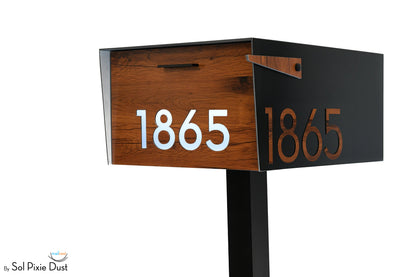 Modern Post Mounted Mailbox  - Contemporary Post Mounted Mailbox Type 4XL