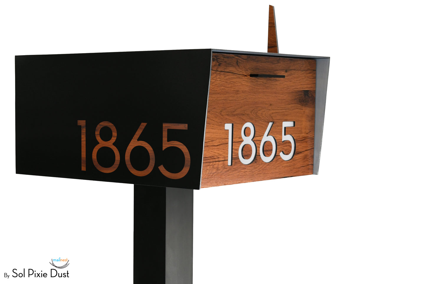 Modern Post Mounted Mailbox  - Contemporary Post Mounted Mailbox Type 4XL