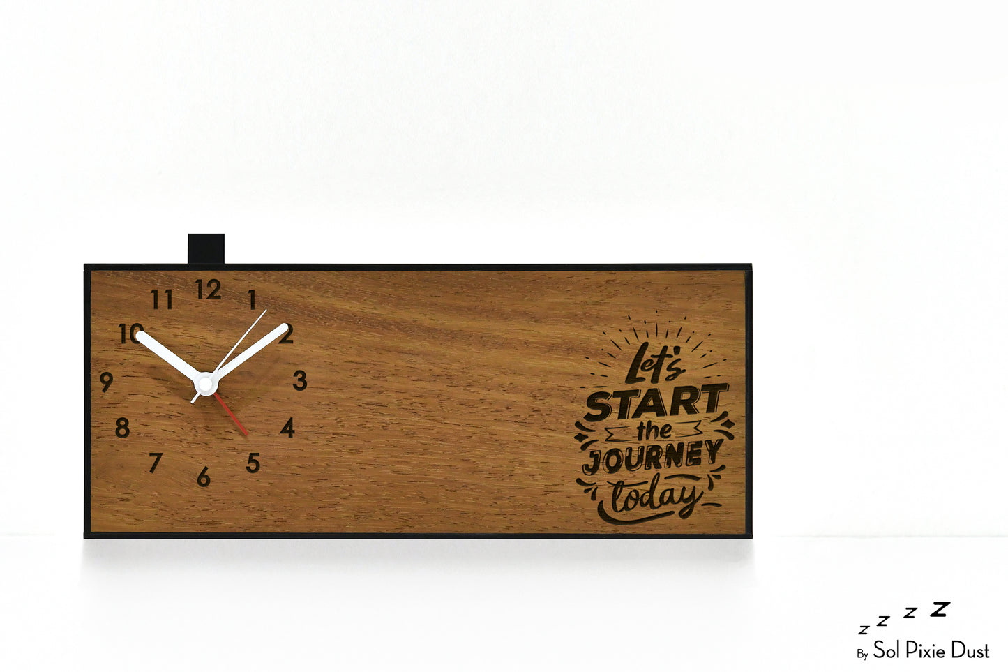 Alarm Clocks - Laser Engraved No Ticking - Table Desk Clock