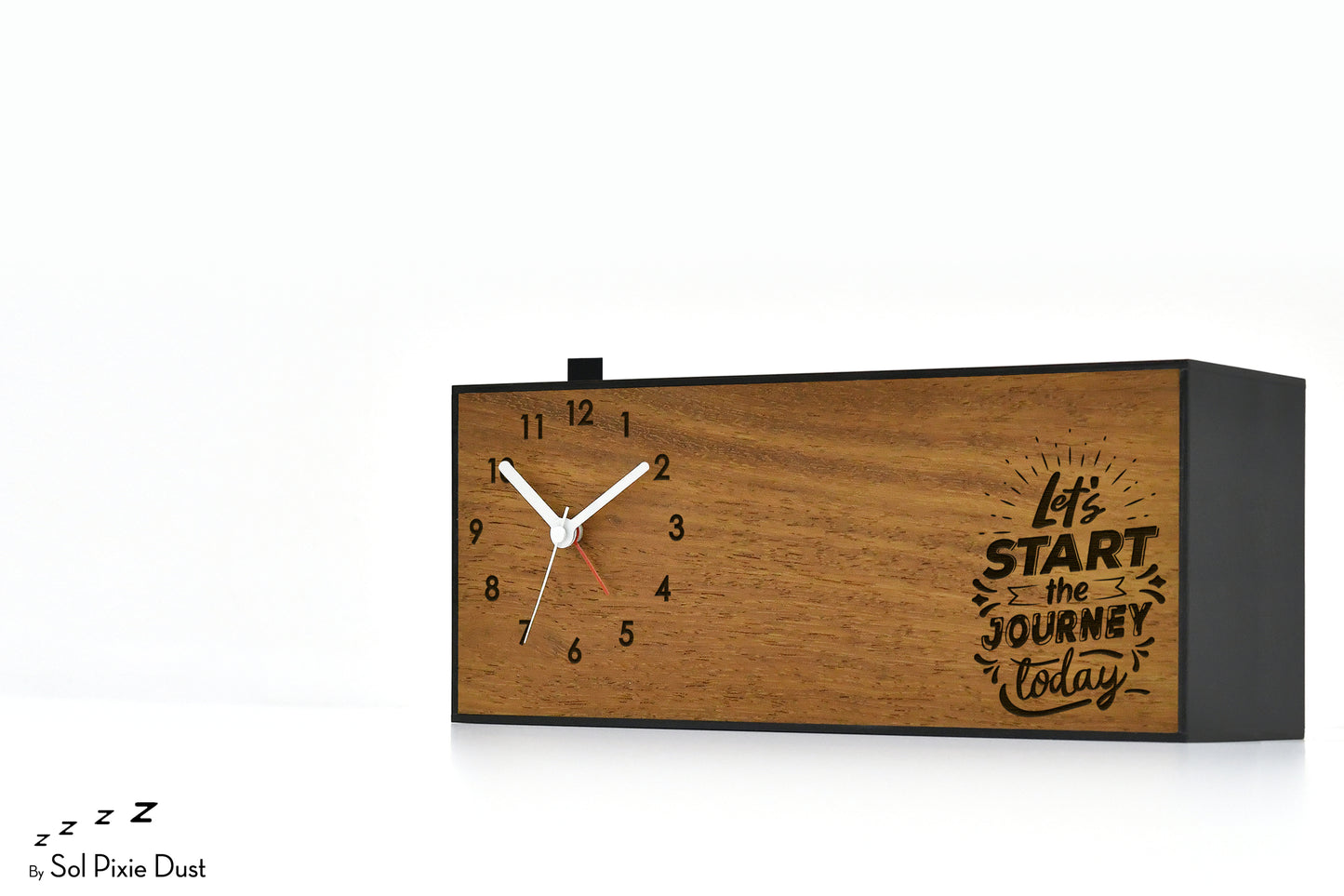 Alarm Clocks - Laser Engraved No Ticking - Table Desk Clock