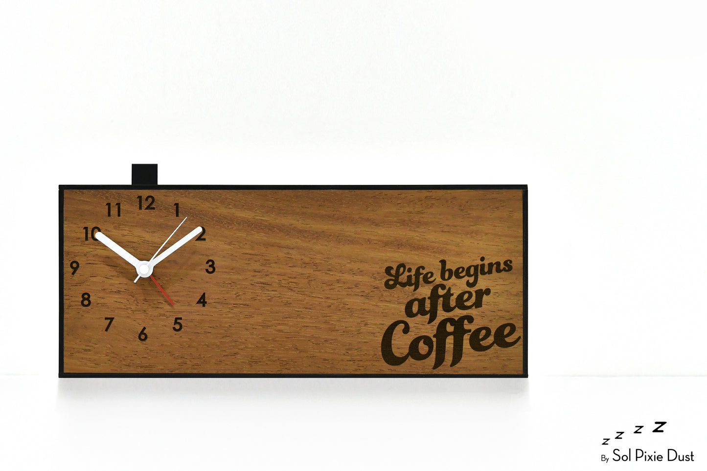 Alarm Clocks - Laser Engraved No Ticking - Table Desk Clock
