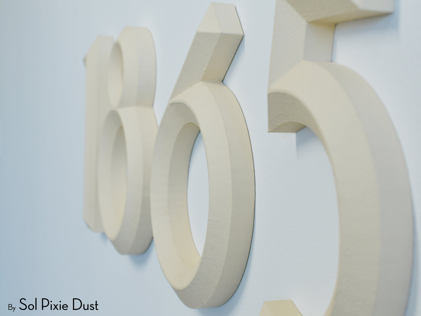 Minimal 3D House Numbers – Modern House Numbers