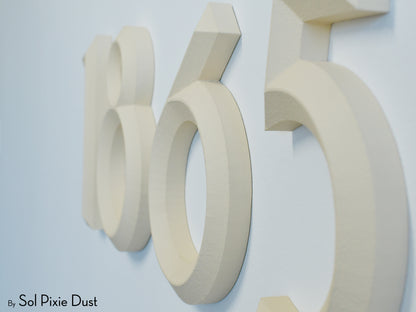 Minimal 3D House Numbers – Modern House Numbers