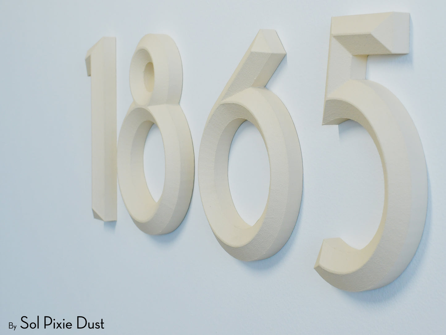 Minimal 3D House Numbers – Modern House Numbers