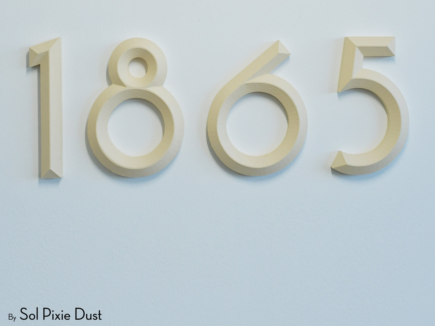 Minimal 3D House Numbers – Modern House Numbers