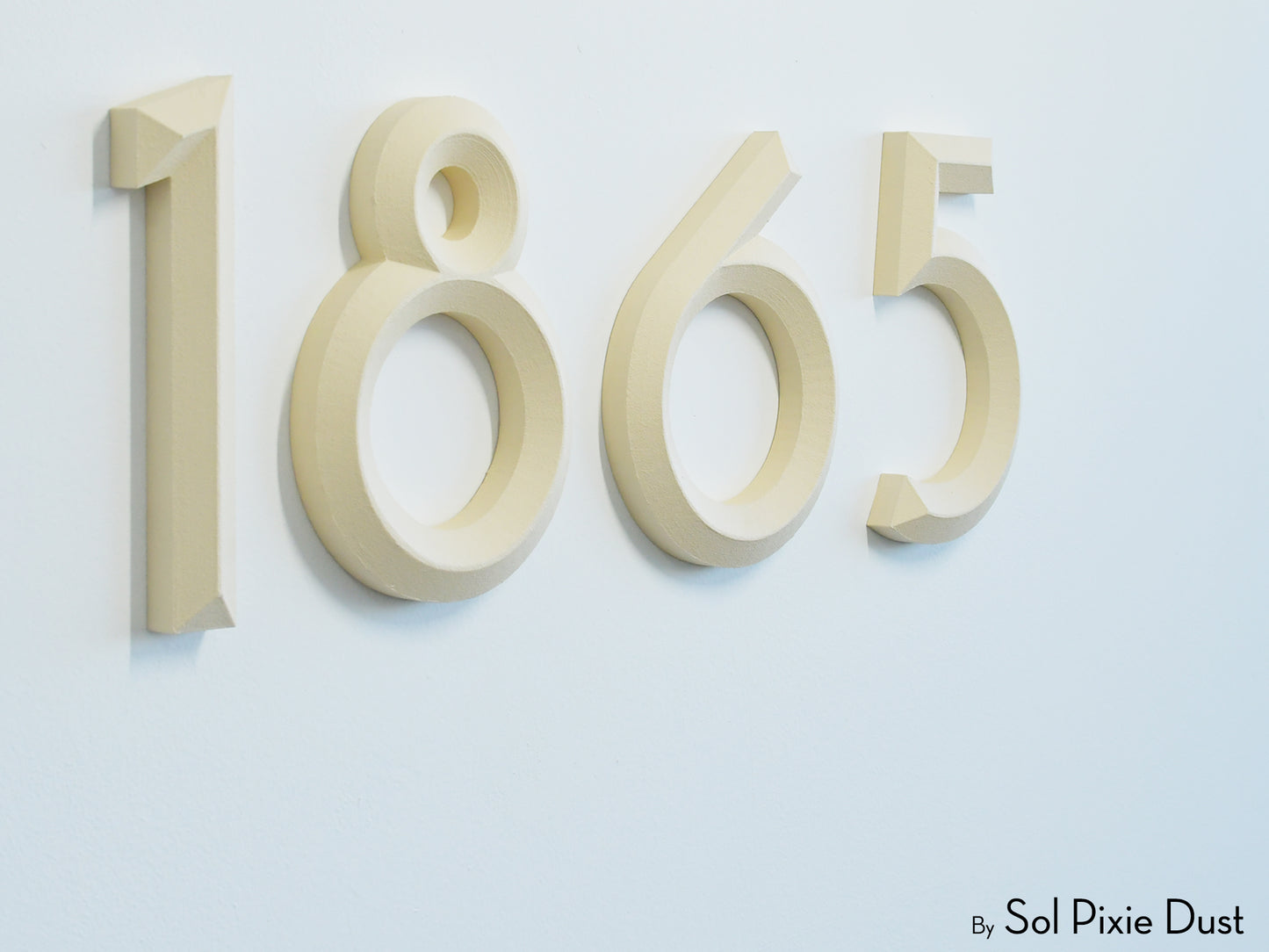Minimal 3D House Numbers – Modern House Numbers