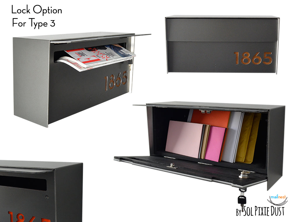 Modern Wall Mounted Mailbox Type 3