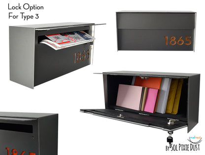 Modern Wall Mounted Mailbox Type 3