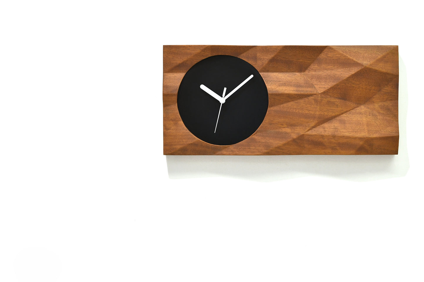 Low Poly 3D Block Wall Clock