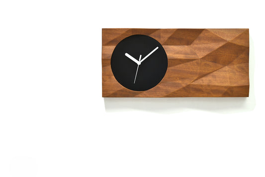 Low Poly 3D Block Wall Clock