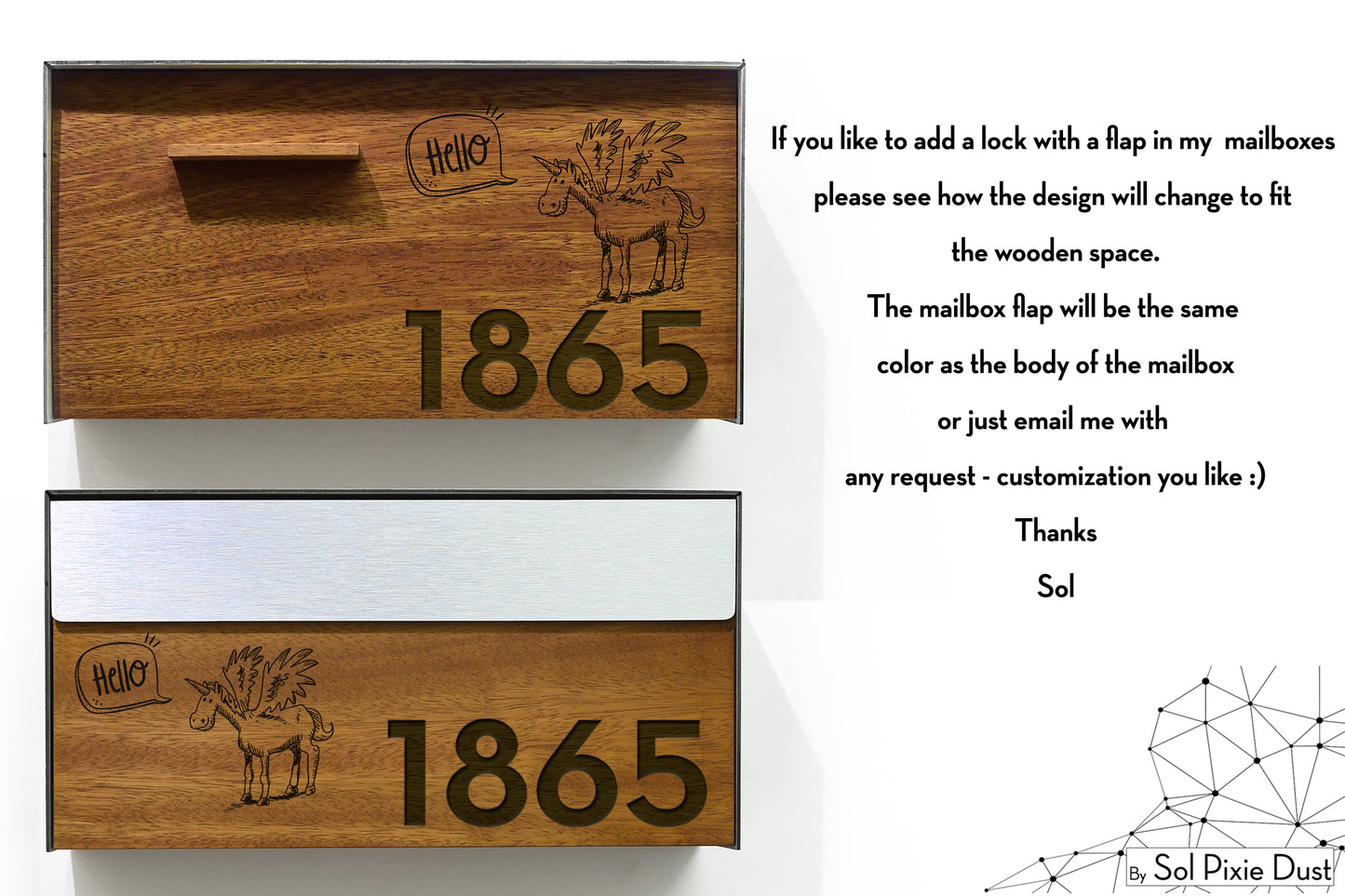 Modern Wall Mounted Mailbox Type 3