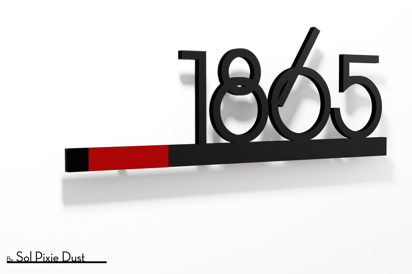 Underline House Numbers - LED Sign ( Font Options )