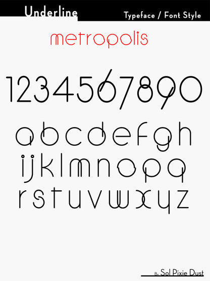 Underline House Numbers - LED Sign ( Font Options )