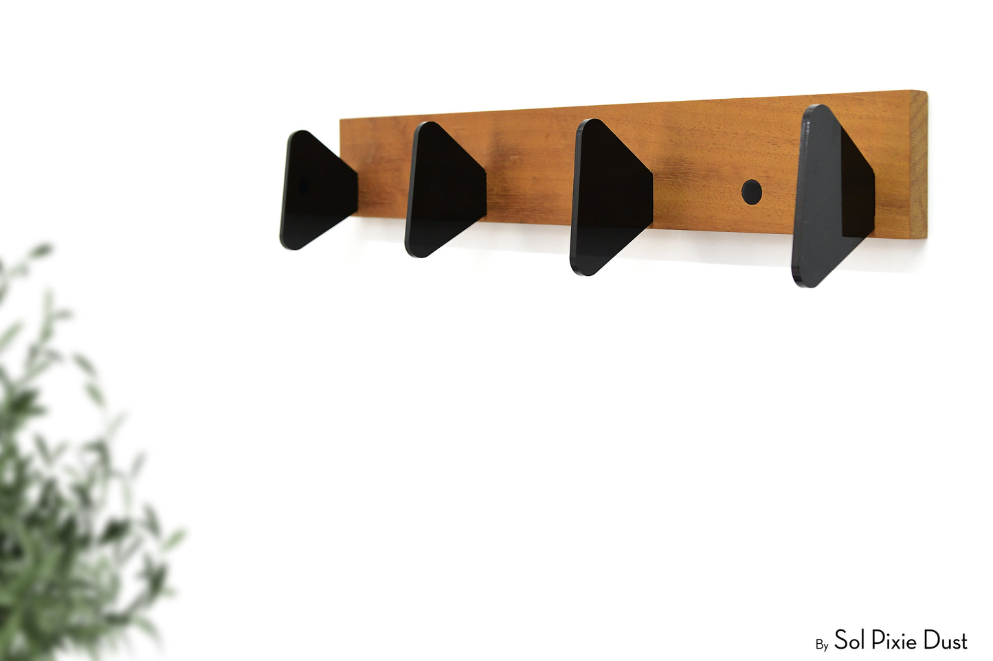 Wall Pegs and Racks - Wooden Hook Rack
