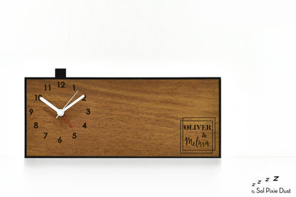Alarm Clocks - Laser Engraved No Ticking - Table Desk Clock