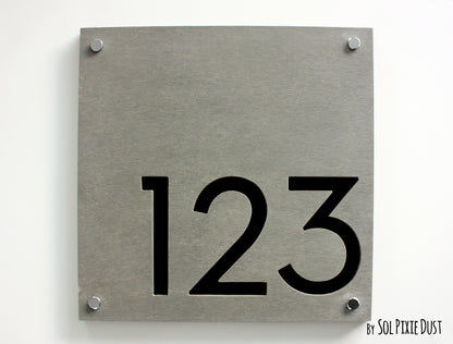 Concrete Address Plaque - Signs