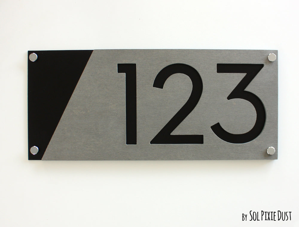 Concrete Address Plaque - Signs