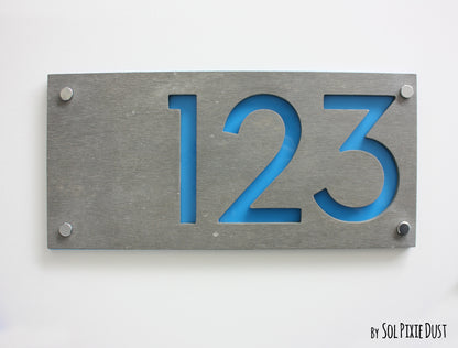 Concrete Address Plaque - Signs