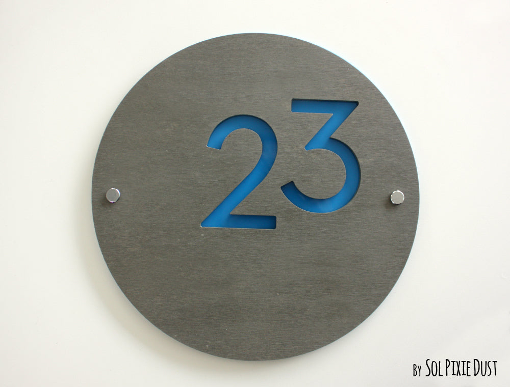 Concrete Address Plaque - Signs