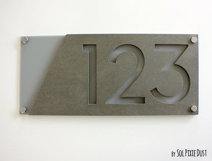 Concrete Address Plaque - Signs