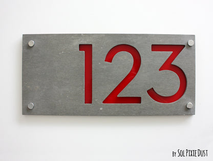 Concrete Address Plaque - Signs
