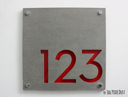 Concrete Address Plaque - Signs