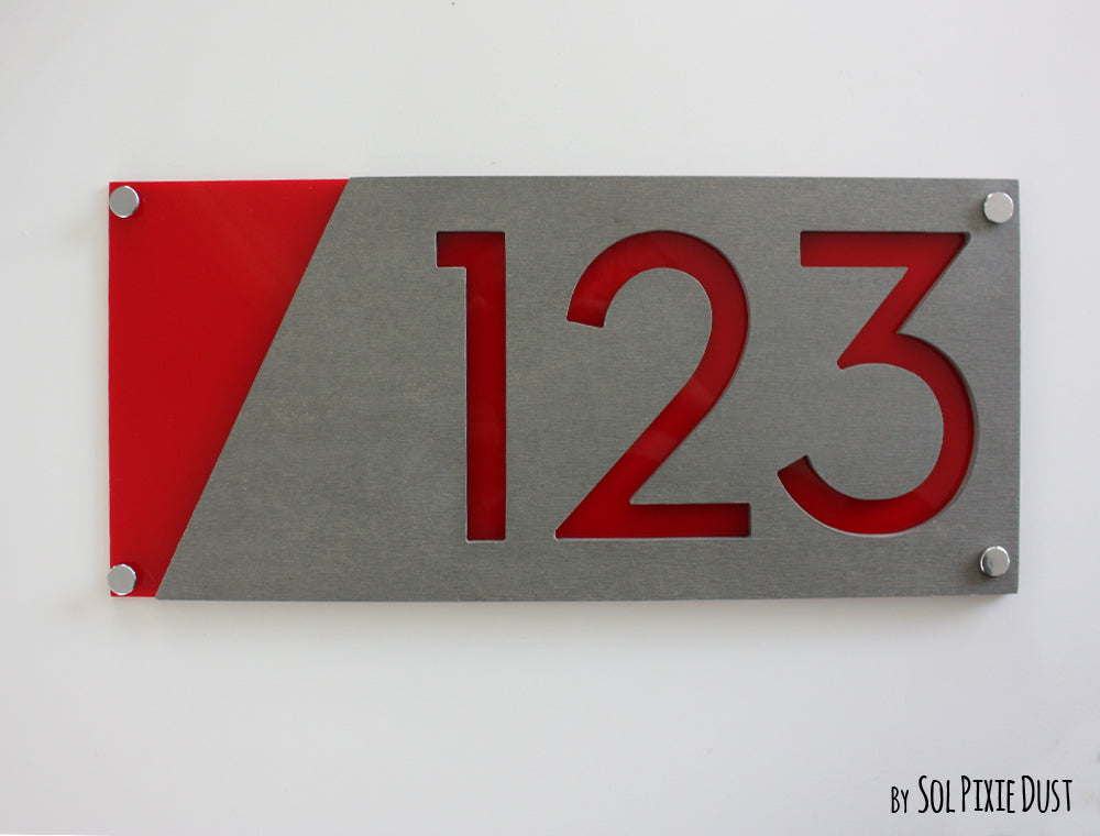 Concrete Address Plaque - Signs
